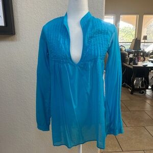 Tysa Blue Blouse. Size M. NWT